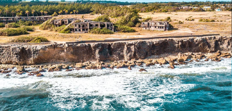 Animal Flower Cave Cove in Barbados