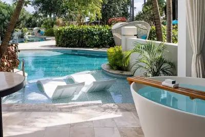 A room pool at Sandy Lane Hotel in Barbados